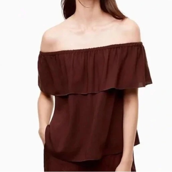 Aritizia Wilfred Off-the-Shoulder Blouse - Picture 1 of 6